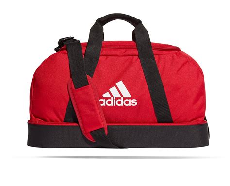 adidas Tiro Duffel Bag Gr. S mit Bodenfach Rot 